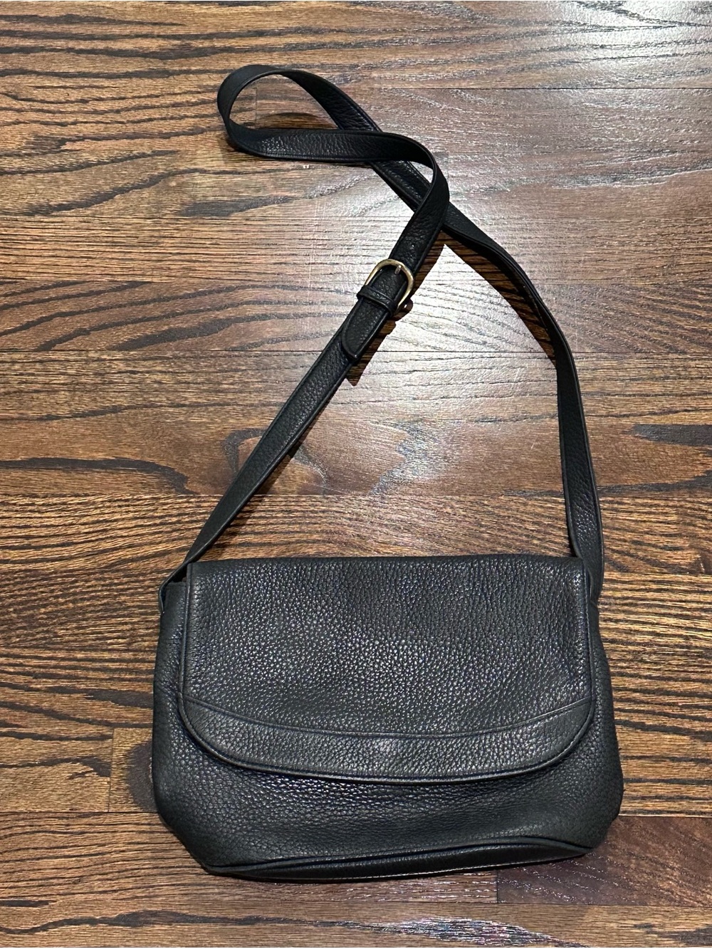 St. John’s Bay Classic Black Leather Crossbody Bag